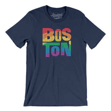 Boston Massachusetts Pride Men/Unisex T-Shirt-Allegiant Goods Co. Vintage Sports Apparel
