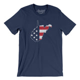 West Virginia American Flag Men/Unisex T-Shirt-Allegiant Goods Co. Vintage Sports Apparel