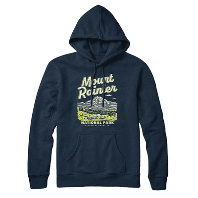 Mount Rainier National Park Hoodie-Navy-Allegiant Goods Co. Vintage Sports Apparel