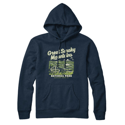 Great Smoky Mountains National Park Hoodie-Navy-Allegiant Goods Co. Vintage Sports Apparel