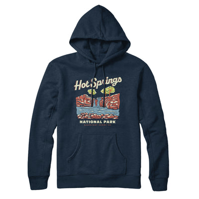 Hot Springs National Park Hoodie-Navy-Allegiant Goods Co. Vintage Sports Apparel