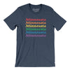 Minnesota Pride Men/Unisex T-Shirt-Heather Navy-Allegiant Goods Co. Vintage Sports Apparel