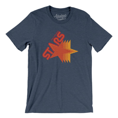 Philadelphia Stars Football Men/Unisex T-Shirt-Heather Navy-Allegiant Goods Co. Vintage Sports Apparel