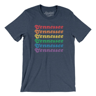 Tennessee Pride Men/Unisex T-Shirt-Heather Navy-Allegiant Goods Co. Vintage Sports Apparel