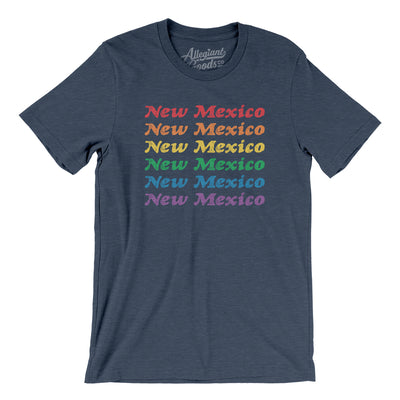 New Mexico Pride Men/Unisex T-Shirt-Heather Navy-Allegiant Goods Co. Vintage Sports Apparel