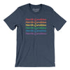 North Carolina Pride Men/Unisex T-Shirt-Heather Navy-Allegiant Goods Co. Vintage Sports Apparel