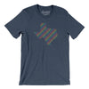 Texas Pride State Men/Unisex T-Shirt-Heather Navy-Allegiant Goods Co. Vintage Sports Apparel