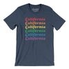 California Pride Men/Unisex T-Shirt-Heather Navy-Allegiant Goods Co. Vintage Sports Apparel