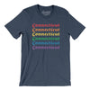 Connecticut Pride Men/Unisex T-Shirt-Heather Navy-Allegiant Goods Co. Vintage Sports Apparel