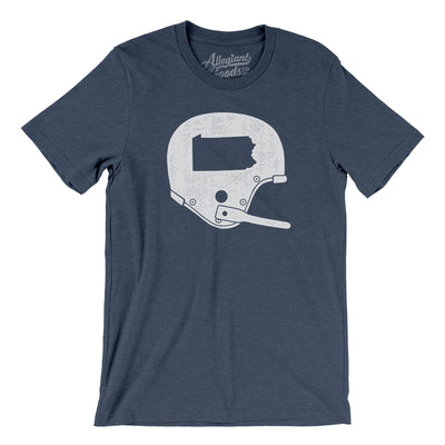 Pennyslvania Vintage Football Helmet Men/Unisex T-Shirt-Heather Navy-Allegiant Goods Co. Vintage Sports Apparel