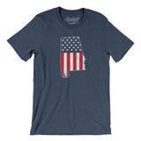 Alabama American Flag Men/Unisex T-Shirt-Allegiant Goods Co. Vintage Sports Apparel