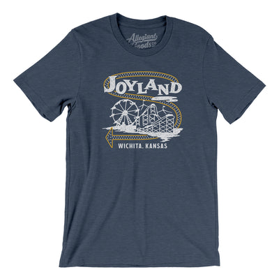 Joyland Amusement Park Men/Unisex T-Shirt-Heather Navy-Allegiant Goods Co. Vintage Sports Apparel