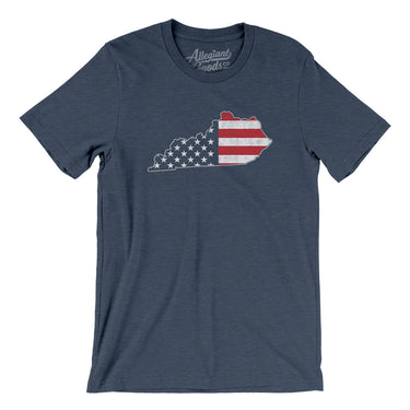 Kentucky American Flag Men/Unisex T-Shirt-Allegiant Goods Co. Vintage Sports Apparel