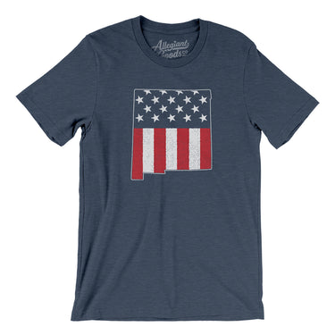 New Mexico American Flag Men/Unisex T-Shirt-Allegiant Goods Co. Vintage Sports Apparel