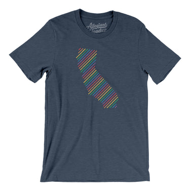 California Pride State Men/Unisex T-Shirt-Allegiant Goods Co. Vintage Sports Apparel