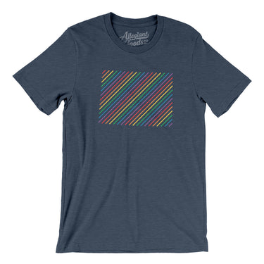 Colorado Pride State Men/Unisex T-Shirt-Allegiant Goods Co. Vintage Sports Apparel