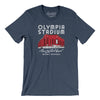 Detroit Olympia Stadium Men/Unisex T-Shirt-Heather Navy-Allegiant Goods Co. Vintage Sports Apparel