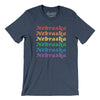 Nebraska Pride Men/Unisex T-Shirt-Heather Navy-Allegiant Goods Co. Vintage Sports Apparel