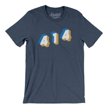 Milwaukee 414 Area Code Men/Unisex T-Shirt-Allegiant Goods Co. Vintage Sports Apparel