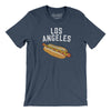 Los Angeles Hot Dog Men/Unisex T-Shirt-Heather Navy-Allegiant Goods Co. Vintage Sports Apparel