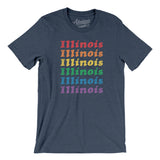 Illinois Pride Men/Unisex T-Shirt-Allegiant Goods Co. Vintage Sports Apparel