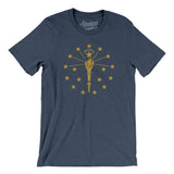 Indiana State Flag Men/Unisex T-Shirt-Allegiant Goods Co. Vintage Sports Apparel