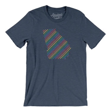 Georgia Pride State Men/Unisex T-Shirt-Allegiant Goods Co. Vintage Sports Apparel