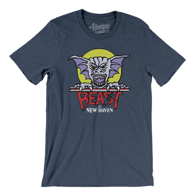 New Haven Beast Hockey Men/Unisex T-Shirt-Heather Navy-Allegiant Goods Co. Vintage Sports Apparel