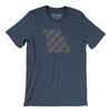 Missouri Pride State Men/Unisex T-Shirt-Heather Navy-Allegiant Goods Co. Vintage Sports Apparel