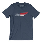 Tennessee American Flag Men/Unisex T-Shirt-Allegiant Goods Co. Vintage Sports Apparel