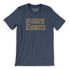 Golden Domers Men/Unisex T-Shirt-Heather Navy-Allegiant Goods Co. Vintage Sports Apparel