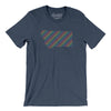 Montana Pride State Men/Unisex T-Shirt-Heather Navy-Allegiant Goods Co. Vintage Sports Apparel