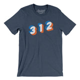 Chicago 312 Area Code Men/Unisex T-Shirt-Allegiant Goods Co. Vintage Sports Apparel