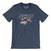 New York Saints Lacrosse Men/Unisex T-Shirt-Heather Navy-Allegiant Goods Co. Vintage Sports Apparel