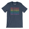 West Virginia Pride Men/Unisex T-Shirt-Heather Navy-Allegiant Goods Co. Vintage Sports Apparel