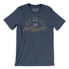 Drink Like a North Dakotan Men/Unisex T-Shirt-Heather Navy-Allegiant Goods Co. Vintage Sports Apparel