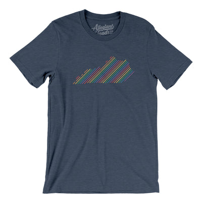 Kentucky Pride State Men/Unisex T-Shirt-Heather Navy-Allegiant Goods Co. Vintage Sports Apparel