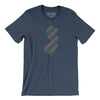 New Jersey Pride State Men/Unisex T-Shirt-Heather Navy-Allegiant Goods Co. Vintage Sports Apparel