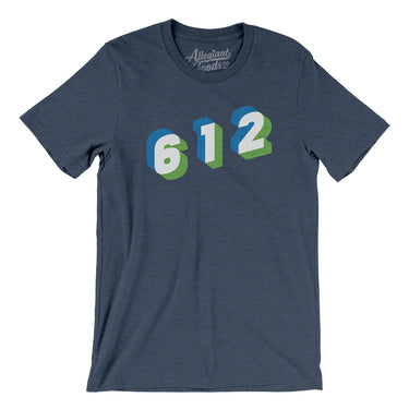 Minneapolis 612 Area Code Men/Unisex T-Shirt-Allegiant Goods Co. Vintage Sports Apparel