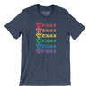 Texas Pride Men/Unisex T-Shirt-Heather Navy-Allegiant Goods Co. Vintage Sports Apparel