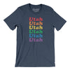 Utah Pride Men/Unisex T-Shirt-Heather Navy-Allegiant Goods Co. Vintage Sports Apparel