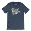 Brew Town Men/Unisex T-Shirt-Heather Navy-Allegiant Goods Co. Vintage Sports Apparel