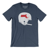 Massachusetts Vintage Football Helmet Men/Unisex T-Shirt-Allegiant Goods Co. Vintage Sports Apparel