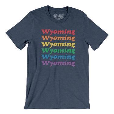 Wyoming Pride Men/Unisex T-Shirt-Allegiant Goods Co. Vintage Sports Apparel