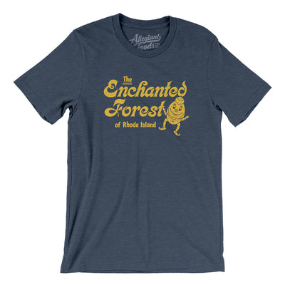 Enchanted Forest Amusement Park Men/Unisex T-Shirt-Heather Navy-Allegiant Goods Co. Vintage Sports Apparel