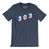 Denver 303 Area Code Men/Unisex T-Shirt-Allegiant Goods Co. Vintage Sports Apparel