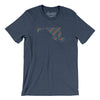 Maryland Pride State Men/Unisex T-Shirt-Heather Navy-Allegiant Goods Co. Vintage Sports Apparel