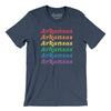 Arkansas Pride Men/Unisex T-Shirt-Heather Navy-Allegiant Goods Co. Vintage Sports Apparel