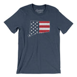 Connecticut American Flag Men/Unisex T-Shirt-Allegiant Goods Co. Vintage Sports Apparel