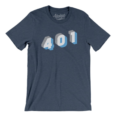 Rhode Island 401 Area Code Men/Unisex T-Shirt-Allegiant Goods Co. Vintage Sports Apparel